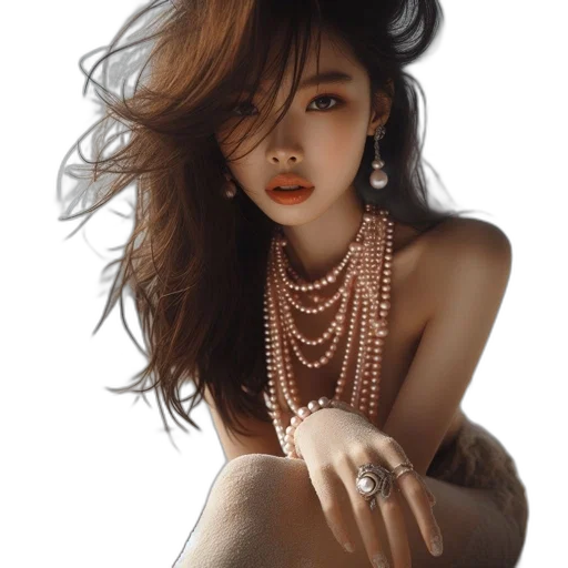jewelry, dress, hair, crown, photorealistic, oil painting, fantasy art, cartoon transparent PNG cut-out