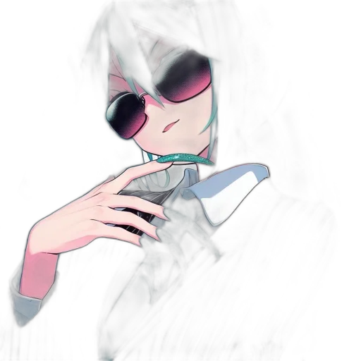 mask, robot, staff, weapon, vaporwave, watercolor, anime, concept art transparent PNG cut-out