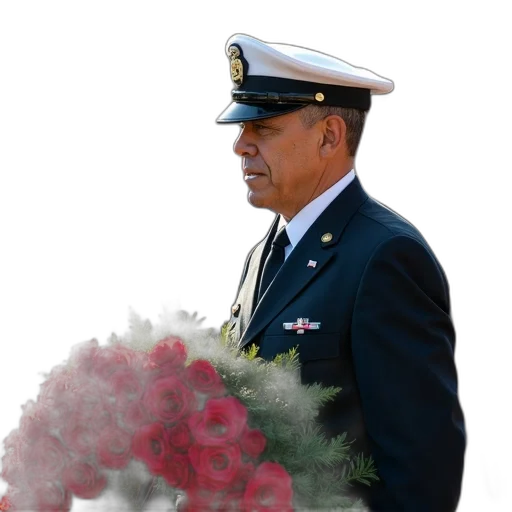 staff, jacket, crown, weapon, photorealistic, president, wreath, laying transparent PNG cut-out