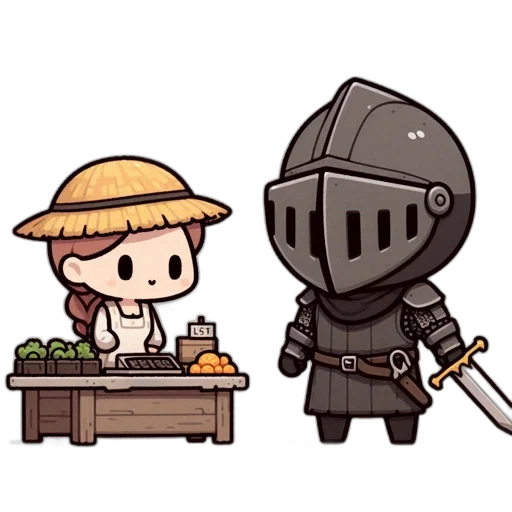 sword, weapon, staff, hat, concept art, pixel art, fantasy art, comic book art transparent PNG cut-out