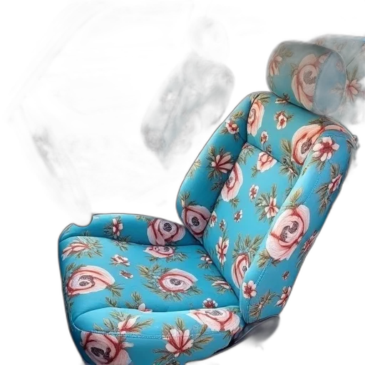 furniture, dress, umbrella, shoes, 3d render, photorealistic, vaporwave, second transparent PNG cut-out