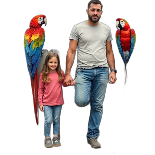 animal, umbrella, photorealistic, concept art, 3d render, oil painting, colorful, watercolor transparent PNG cut-out