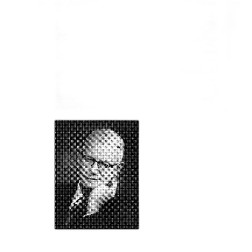 face, animal, staff, jacket, photorealistic, pencil sketch, black, white transparent PNG cut-out