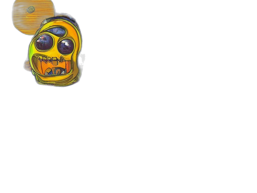 mask, face, robot, creature transparent PNG cut-out
