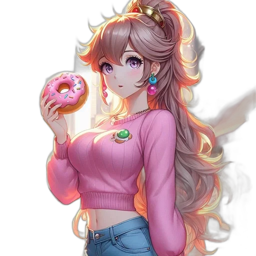 food, staff, weapon, anime, pixel art, fantasy art, concept art, pastel transparent PNG cut-out