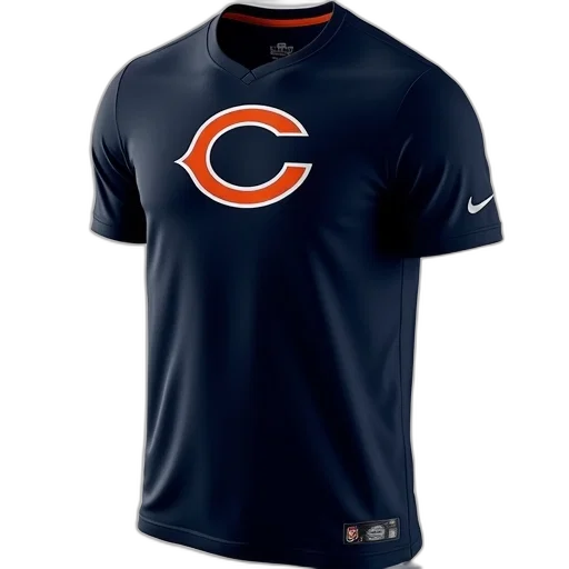 nike, chicago, bears, team, issued, logo, performance, shirt transparent PNG cut-out