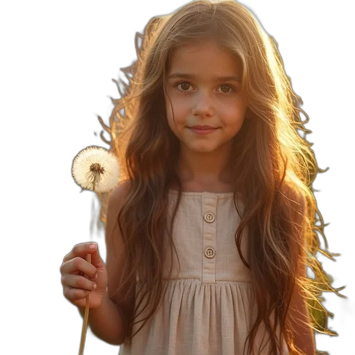 dress, hair, crown, staff, photorealistic, 3d render, fantasy art, oil painting transparent PNG cut-out