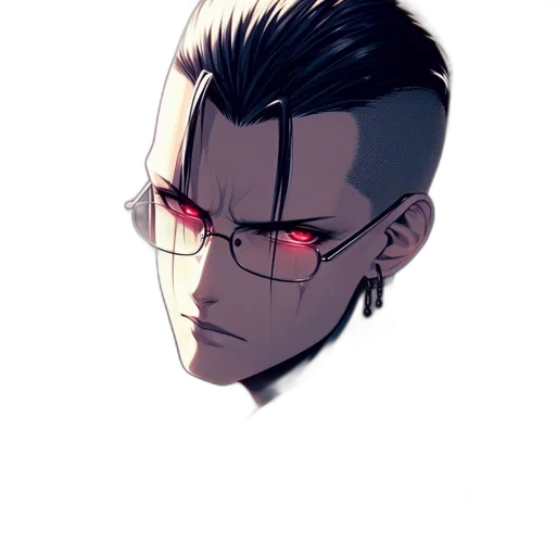 mask, face, staff, creature, cyberpunk, comic book art, concept art, cartoon transparent PNG cut-out