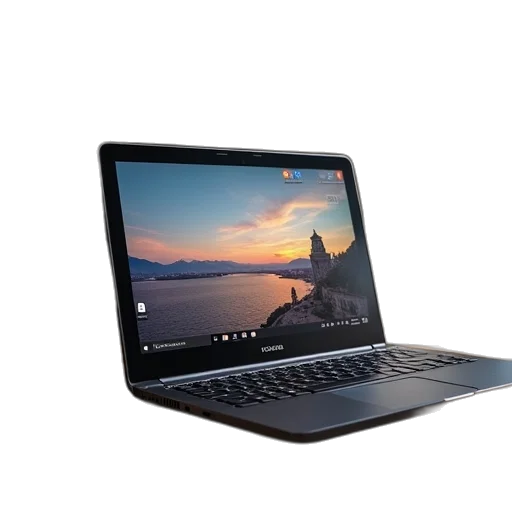 3d render, toshiba, satellite, laptop transparent PNG cut-out