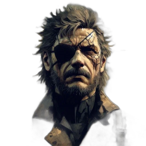 face, jacket, mask, weapon, concept art, cyberpunk, comic book art, fantasy art transparent PNG cut-out