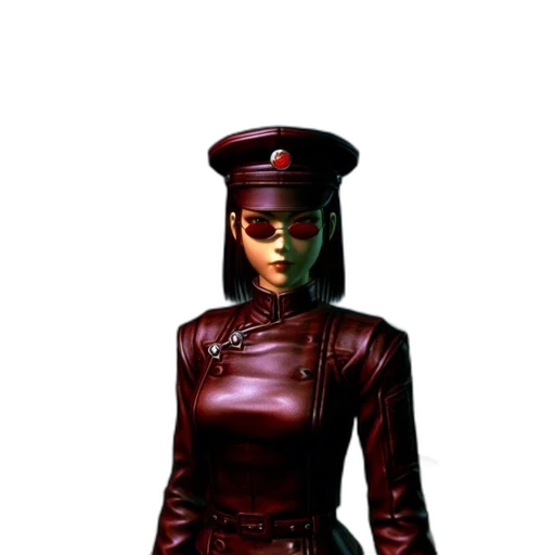 robot, staff, jacket, hat, concept art, cyberpunk, 3d render, pixel art transparent PNG cut-out