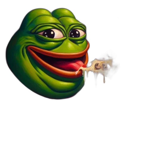 animal, food, creature, face, concept art, photorealistic, cartoon, frog transparent PNG cut-out