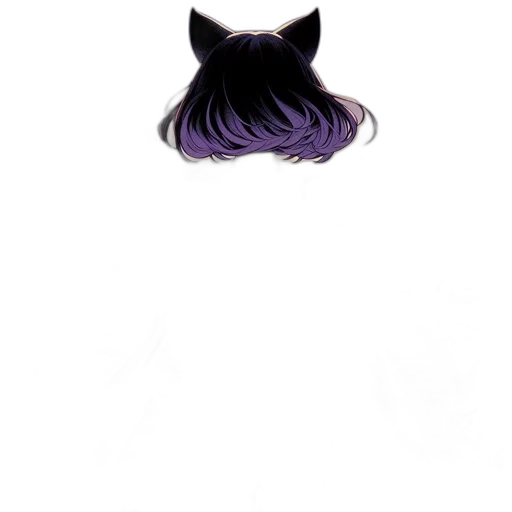 hair, crown, mask, hat, anime, concept art, fantasy art, photorealistic transparent PNG cut-out
