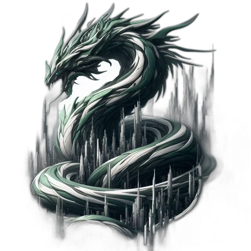 dragon, creature, staff, animal, fantasy art, concept art, pixel art, comic book art transparent PNG cut-out