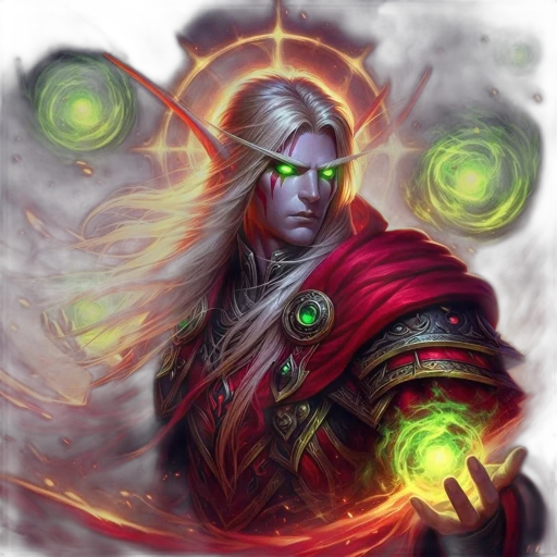 staff, fantasy art, concept art, photorealistic, comic book art, green, mystical, character transparent PNG cut-out