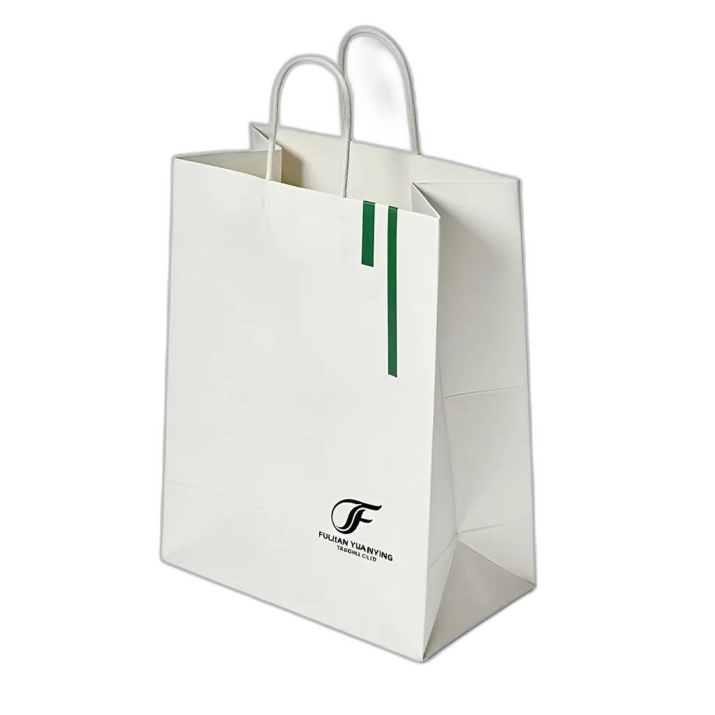 3d render, photorealistic, white, bag, green, stripe, left, side transparent PNG cut-out