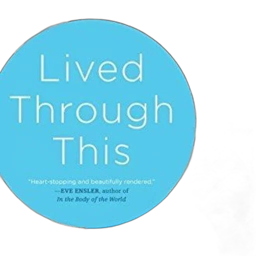 cover, lived, through, features, blue, circle, title, white transparent PNG cut-out