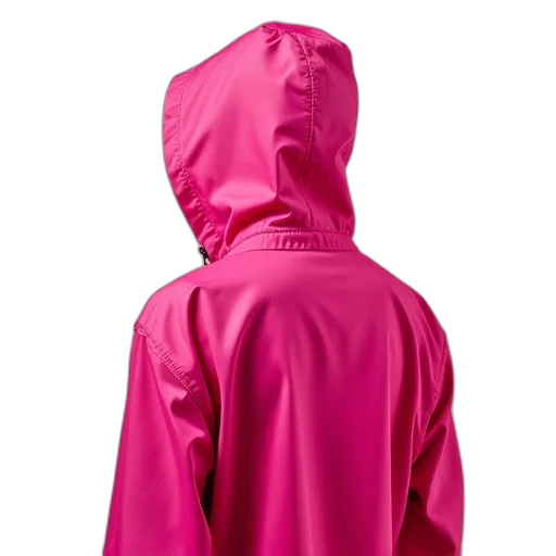 jacket, dress, umbrella, staff, 3d render, neon, red, bright transparent PNG cut-out