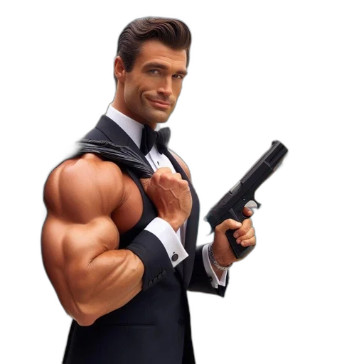 weapon, staff, 3d render, photorealistic, concept art, comic book art, muscular, man transparent PNG cut-out