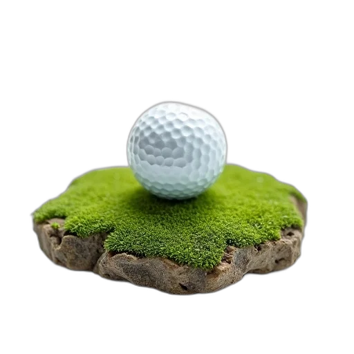 3d render, photorealistic, detailed, miniature, model, green, brown, rock transparent PNG cut-out
