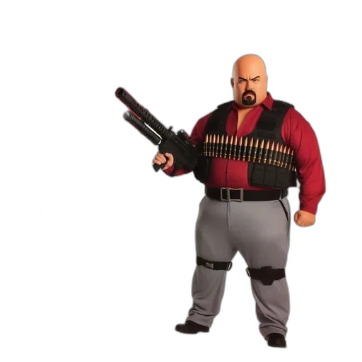 weapon, jacket, animal, robot, concept art, 3d render, halloween, costume transparent PNG cut-out