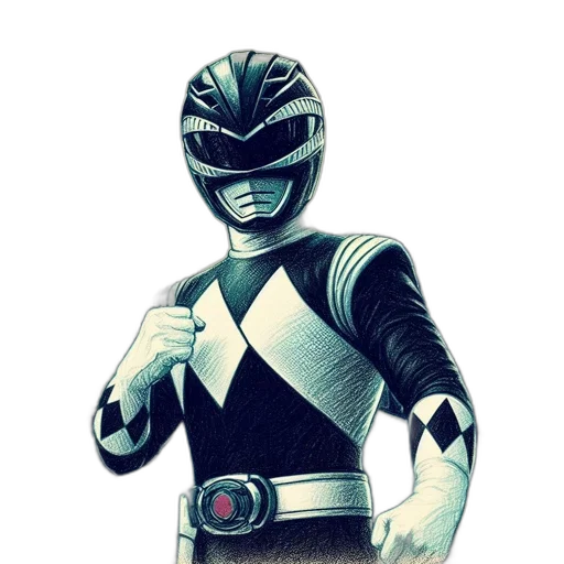 robot, staff, mask, jacket, concept art, comic book art, 3d render, anime transparent PNG cut-out