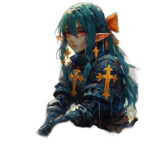 staff, sword, dragon, jacket, fantasy art, concept art, pixel art, watercolor transparent PNG cut-out