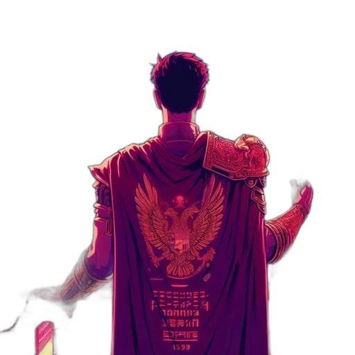 jacket, crown, dress, dragon, concept art, comic book art, fantasy art, pixel art transparent PNG cut-out