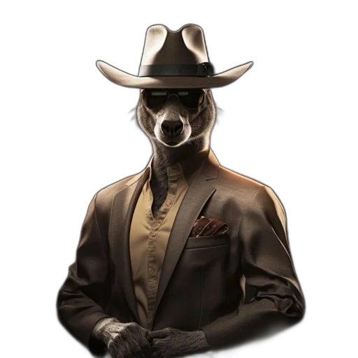mask, hat, animal, jacket, concept art, fantasy art, photorealistic, comic book art transparent PNG cut-out