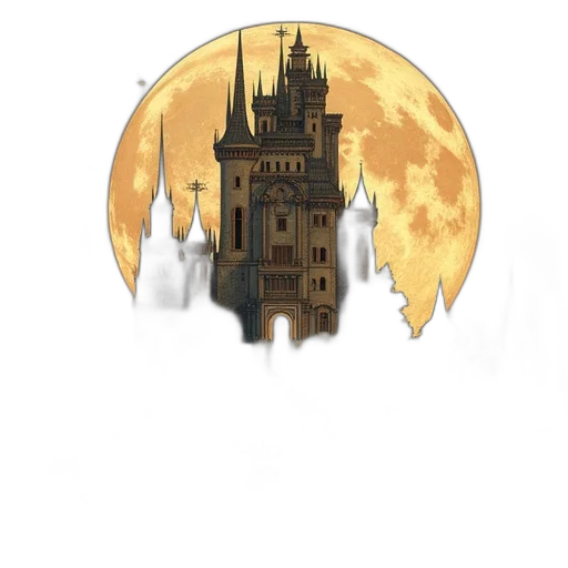 crown, building, concept art, pixel art, fantasy art, watercolor, outer space, golden transparent PNG cut-out