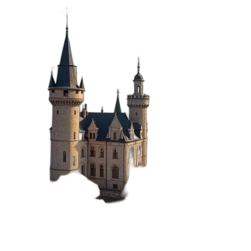building, crown, dragon, 3d render, concept art, photorealistic, pixel art, scenic transparent PNG cut-out