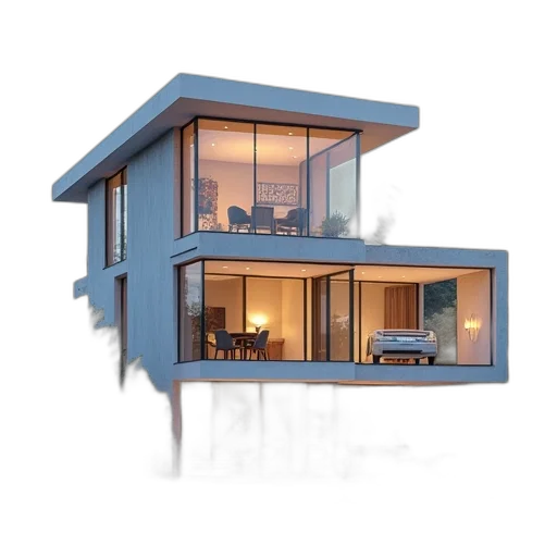 building, furniture, 3d render, concept art transparent PNG cut-out