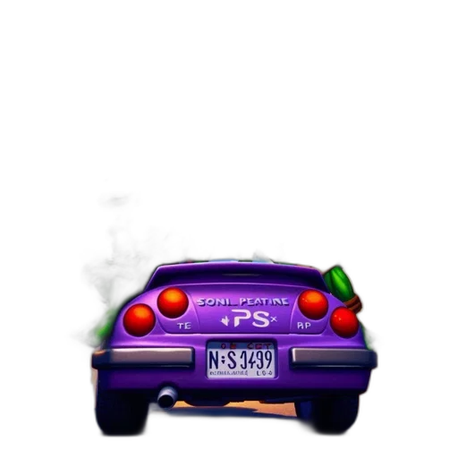 car, weapon, dragon, vaporwave, 3d render, photorealistic, concept art, fire transparent PNG cut-out