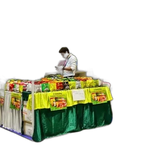 food, furniture, booth, event, displays, products, siam, banana transparent PNG cut-out