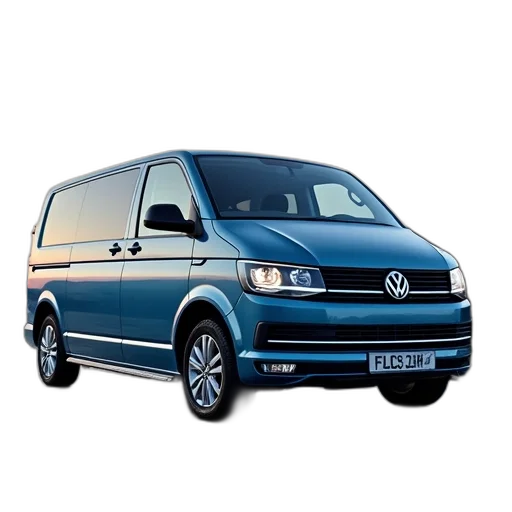 car, photorealistic, 3d render, 2012, volkswagen, multivan, tddi, bluemot transparent PNG cut-out