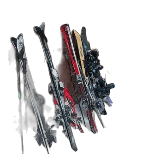 staff, weapon, umbrella, sword, photorealistic, 3d render, collection, skis transparent PNG cut-out