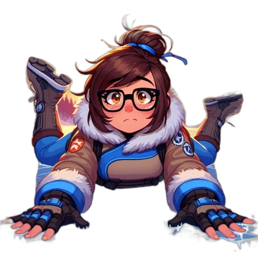 staff, jacket, weapon, robot, concept art, pixel art, fantasy art, cartoon transparent PNG cut-out