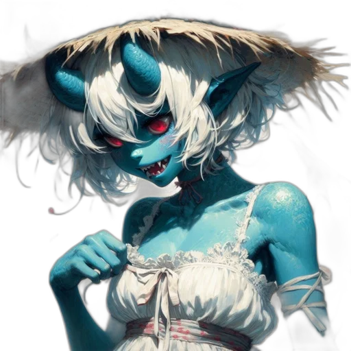 mask, creature, face, staff, concept art, comic book art, fantasy art, watercolor transparent PNG cut-out