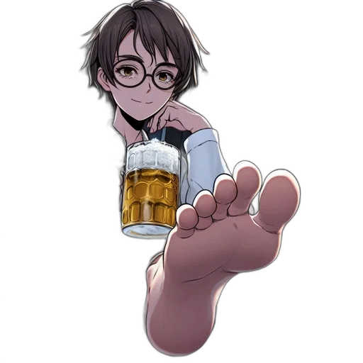shoes, bottle, weapon, creature, anime, pixel art, cartoon, concept art transparent PNG cut-out