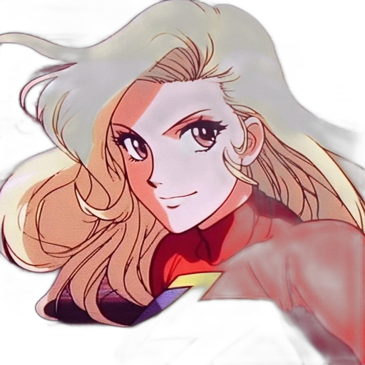 hair, face, anime, cartoon, comic book art, watercolor, red, colorful transparent PNG cut-out