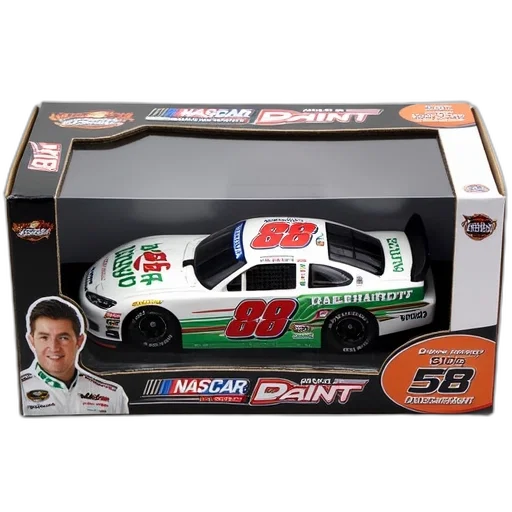 toy, car, nascar, driver, dale, earnhardt, displayed, box transparent PNG cut-out