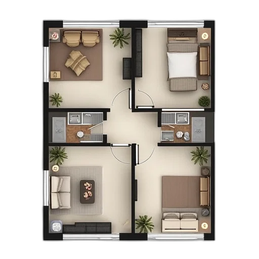 3d render, photorealistic, concept art, earth tones transparent PNG cut-out