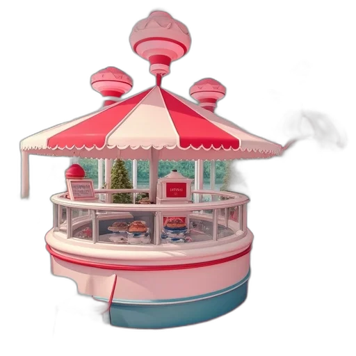furniture, food, 3d render, concept art transparent PNG cut-out