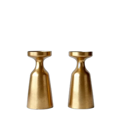 jewelry, crown, furniture, 3d render, two, shiny, brass, candle transparent PNG cut-out