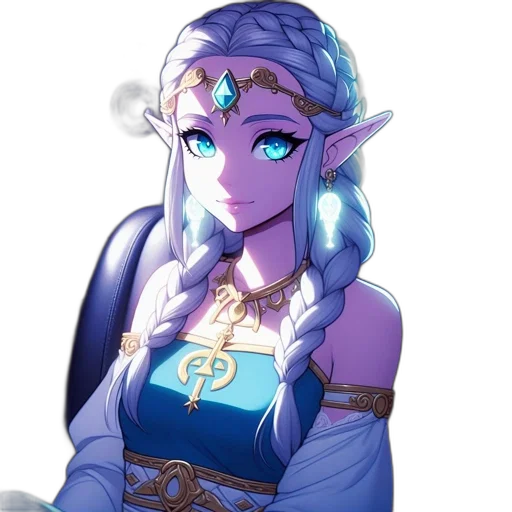 staff, crown, jewelry, face, fantasy art, concept art, pixel art, anime transparent PNG cut-out