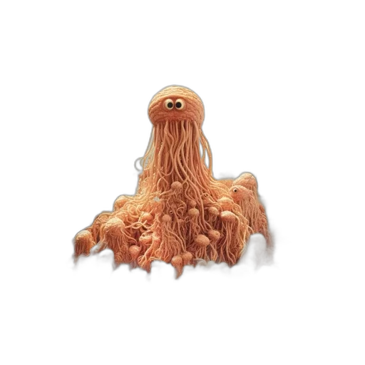 hair, creature, animal, food, concept art, 3d render, pixel art, fantasy art transparent PNG cut-out