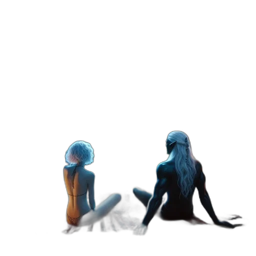creature, robot, animal, hair, concept art, 3d render, pixel art, fantasy art transparent PNG cut-out