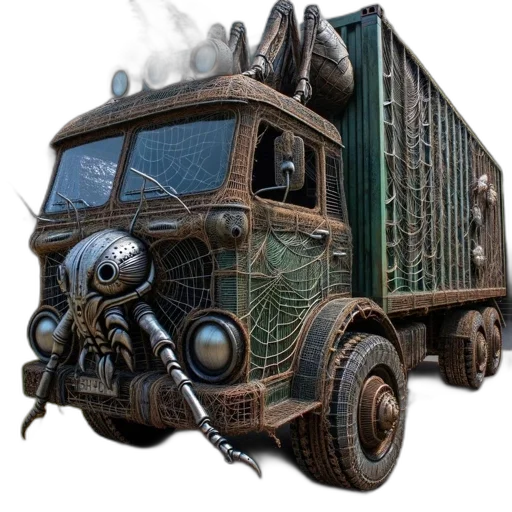 car, weapon, concept art, fantasy art, photorealistic, 3d render, elaborate, sculpture transparent PNG cut-out