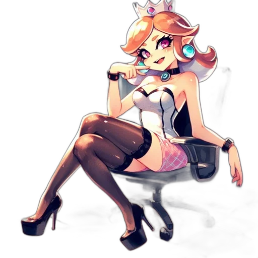 staff, dress, crown, robot, concept art, anime, pixel art, cartoon transparent PNG cut-out