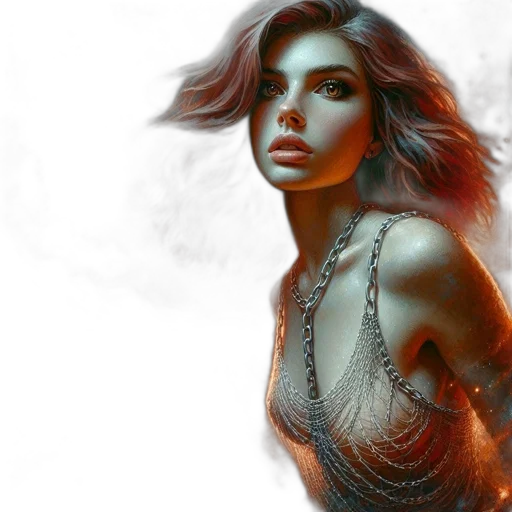 jewelry, fantasy art, photorealistic, concept art, comic book art, fire, outer space, golden transparent PNG cut-out